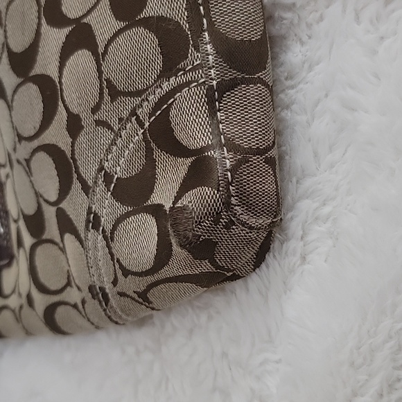 Coach Monogram Canvas Crossbody Bag Purse - Picture 11 of 16